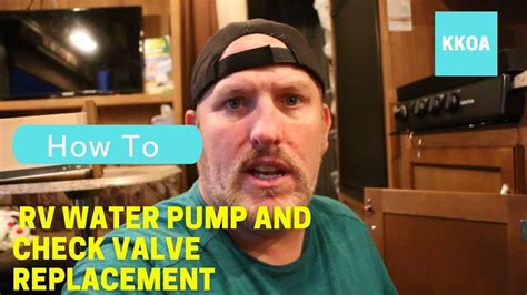 Step by Step RV Water Pump and Check Valve Replacement